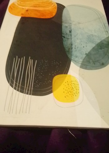 Soyut Çok Renkli Tablo - Görsel 4