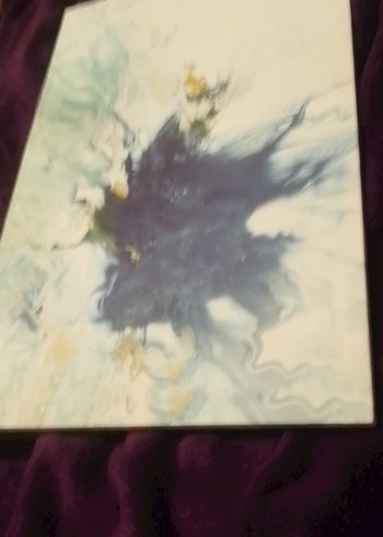 Koyu Mavi Soyut Tablo - Görsel 4