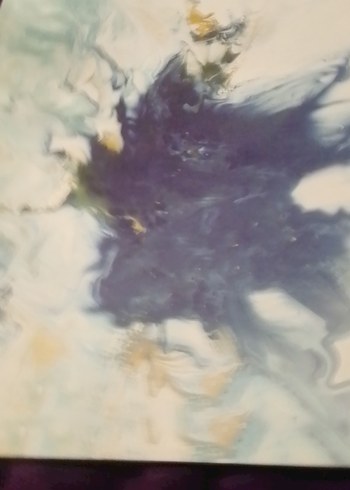 Koyu Mavi Soyut Tablo - Görsel 5