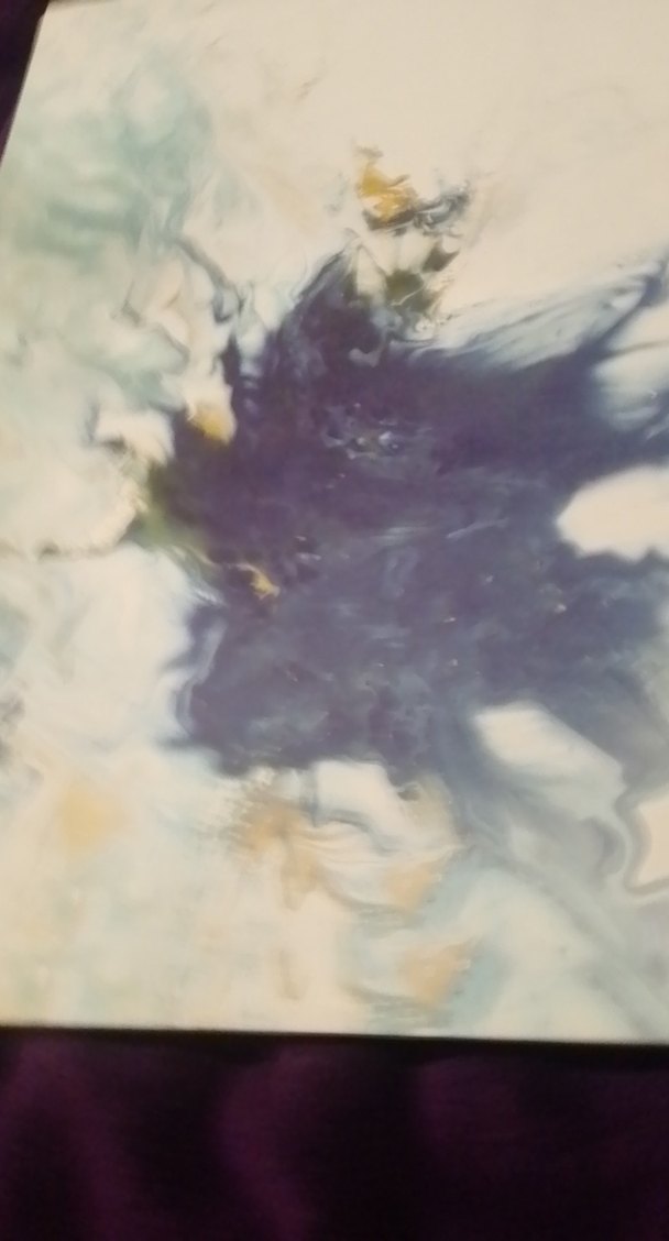 Koyu Mavi Soyut Tablo - Görsel 5