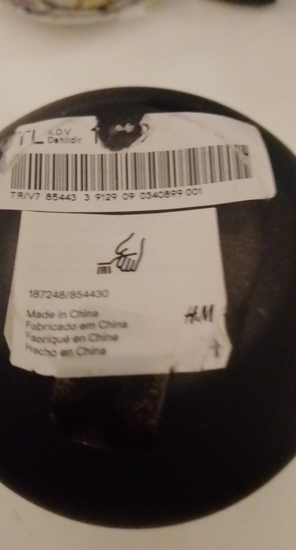 H&M. markaMat Siyah Seramik Vazo - Görsel 5