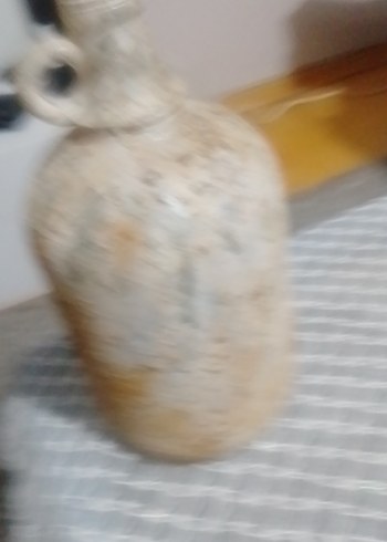 Bej ve Gri Tonlarında Seramik Vazo - Görsel 3