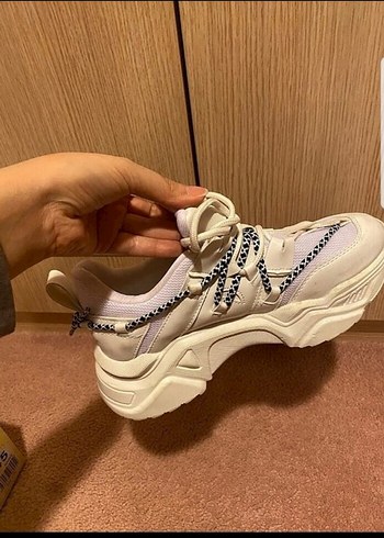 New Balance Beyaz Yılan Desenli Platform Kadın Spor Ayakkabı