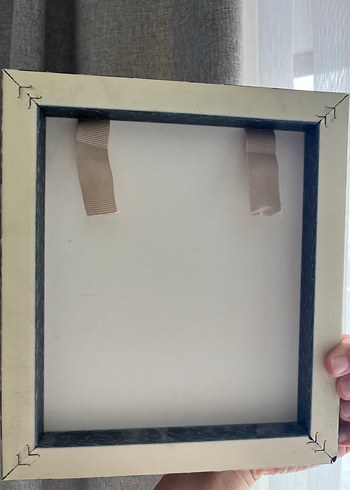 Beden mavi Renk Kelebek Desenli Üçlü Dekoratif Tablo Seti
