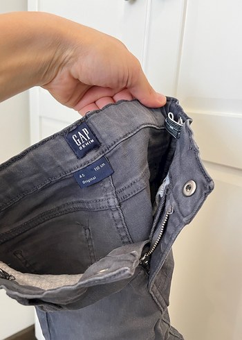 4 Yaş Beden Gri Erkek Çocuk Kot Pantolon - GAP Denim