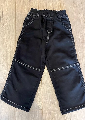 Erkek Çocuk Siyah Bol Kesim Denim Pantolon
