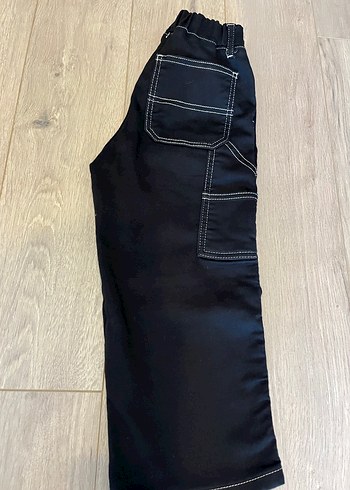 4 Yaş Beden Erkek Çocuk Siyah Bol Kesim Denim Pantolon
