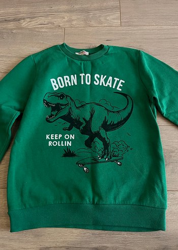 Erkek Çocuk Mavi Fermuarlı Sweatshirt - Görsel 5