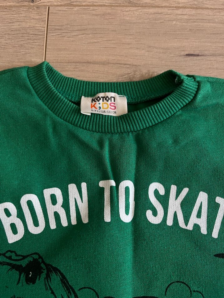 Erkek Çocuk Mavi Fermuarlı Sweatshirt - Görsel 4