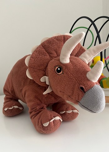 Kahverengi Triceratops Peluş Oyuncak