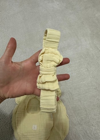 Sarı Fırfırlı Bebek Kız Tulum Seti - Görsel 4