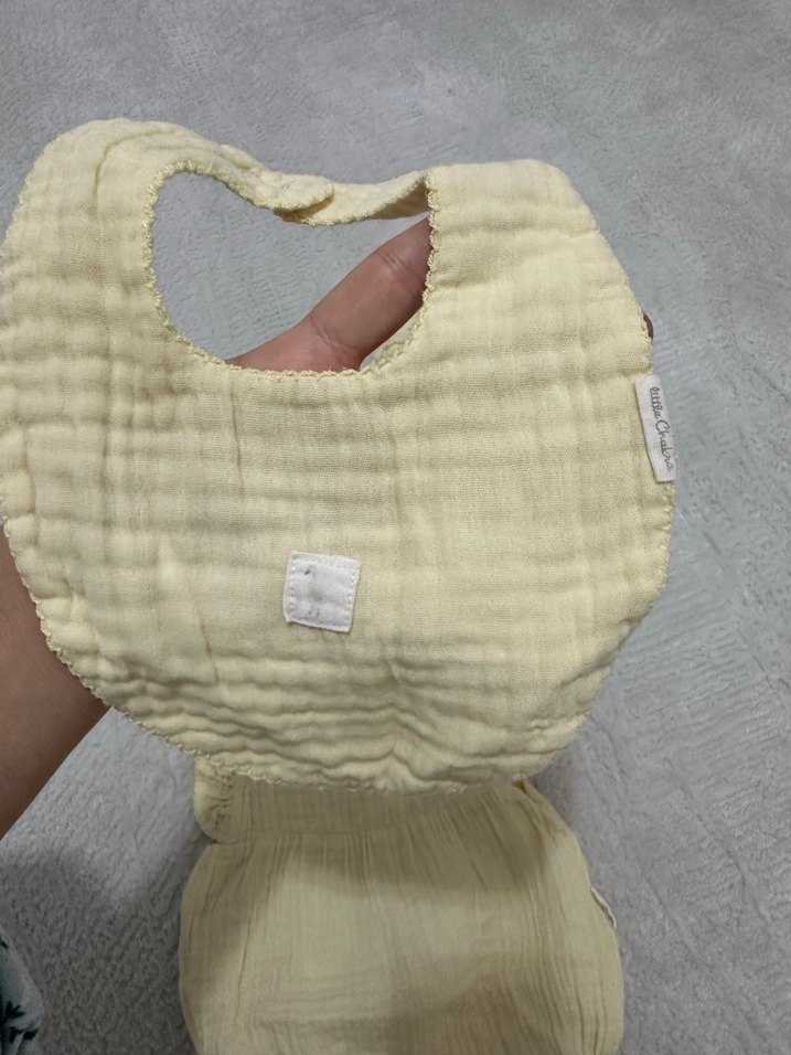 Sarı Fırfırlı Bebek Kız Tulum Seti - Görsel 3