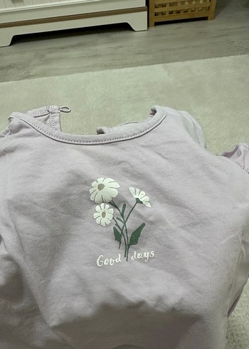 Kız Çocuk Renkli Çiçek Desenli Kolsuz Tişört - Görsel 4