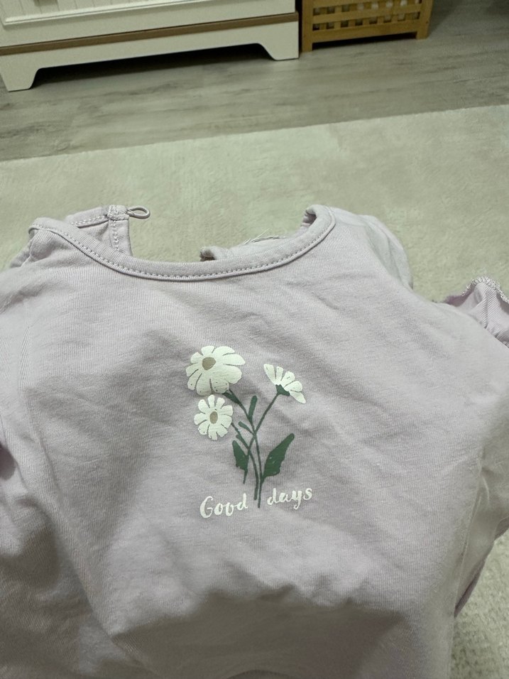 Kız Çocuk Renkli Çiçek Desenli Kolsuz Tişört - Görsel 4