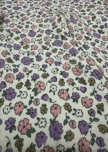 Carters Çiçek Desenli Örgü Bebek Tulum Mor - Görsel 2