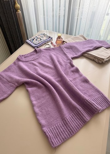 Mor Örgü Basic Kadın Kazak - Görsel 4
