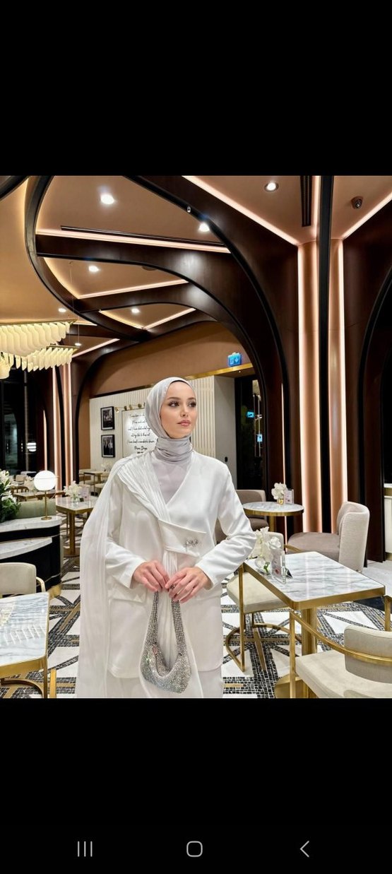 Beyaz Uzun Kollu Kadın Takım Elbise - Görsel 4