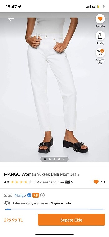 Mango jean