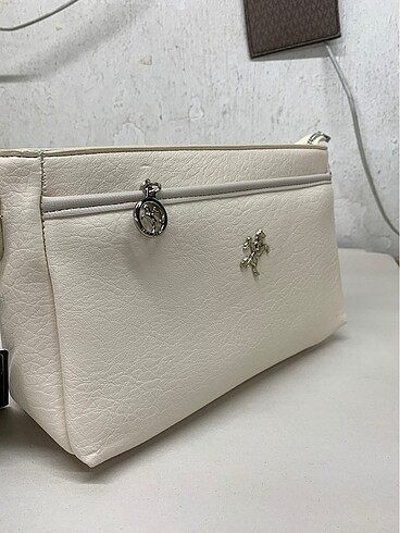 U.S Polo Assn. bayan çapraz çanta bej krem