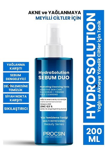 HydroSolution Sebum Duo Yüz Temizleme Toniği 200 ml - Ana görsel