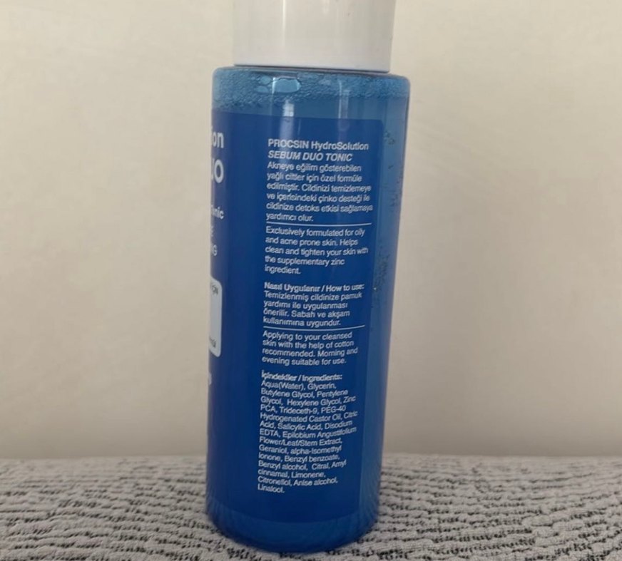 Procsin HydroSolution Sebum Duo Yüz Temizleme Toniği 200 ml - Görsel 3