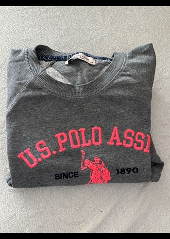 Gri U.S. Polo Assn. Kadın Sweatshirt
