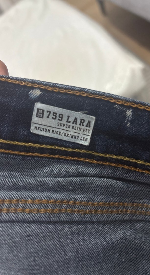 Kadın Lacivert Normal Boy Denim Pantolon - Görsel 4