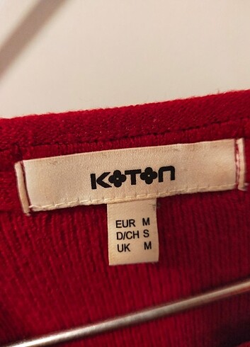 m Beden kırmızı Renk Koton kazak 
