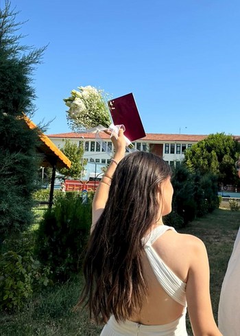 s Beden beyaz Renk Beyaz sırtı açık uzun nikah nişan söz dış çekim elbisesi