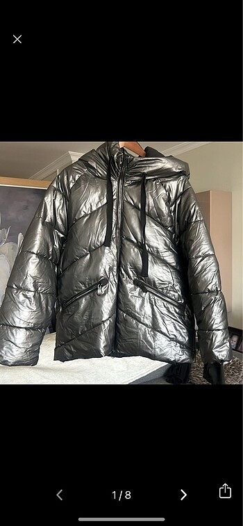 Colins parlak şişme mont