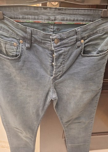 Erkek dar kesim kot pantolon - Görsel 4