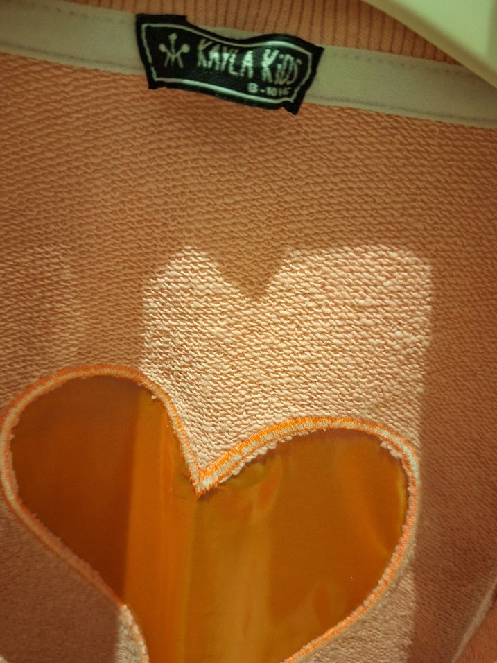 Kızlar için Pembe Yumuşak Dokulu Fermuarlı Yelek - Görsel 4