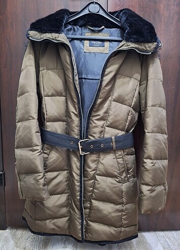 m Beden haki Renk Orjinal Zara şişme mont