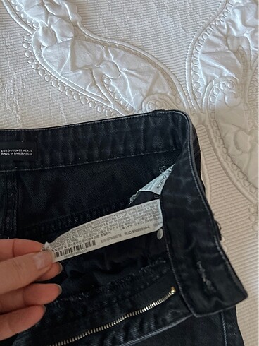 xs Beden ZARA siyah kot şort