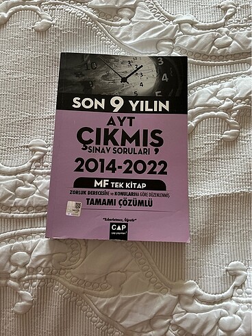 Çap yayınları 9 yılın AYT çıkmış sınav soruları