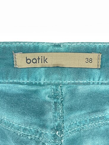 38 Beden yeşil Renk Batik Jean / Kot %70 İndirimli.