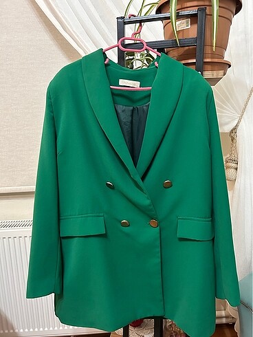 42 Beden yeşil Renk Blazer ceket