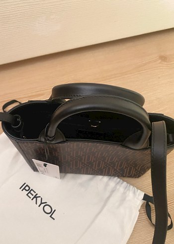  Beden kahverengi Renk IPEKYOL orjinak monogram Kahverengi Deri Kadın Çanta