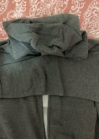 Gri Fermuarlı Midi Ceket - Görsel 3