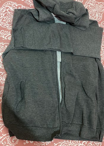 Gri Fermuarlı Midi Ceket - Görsel 2