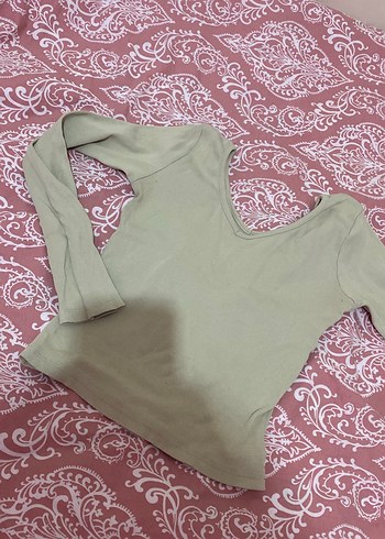 Kızlar için V Yakalı Uzun Kollu  Üst - Görsel 2