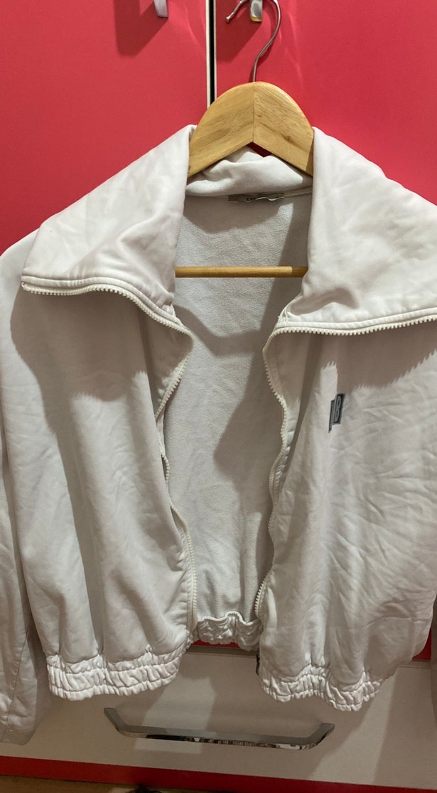 Ltb Kadın Beyaz Midi Pamuklu Fermuarlı Ceket - Görsel 2