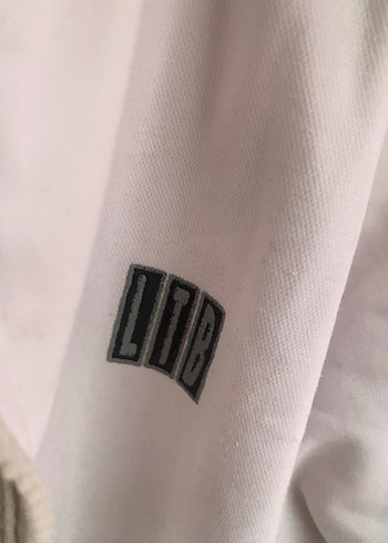 LTB Beyaz Yüksek Yakalı Kadın Sweatshirt - Görsel 3