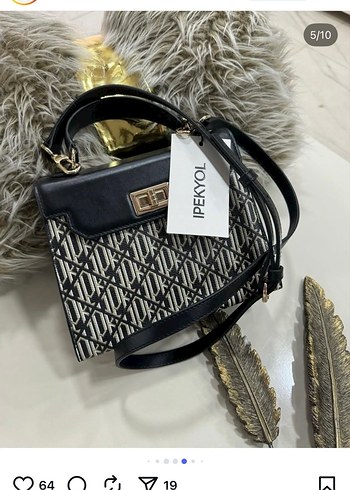 İpekyol Tokalı Siyah Deri Kadın Çanta - Görsel 2