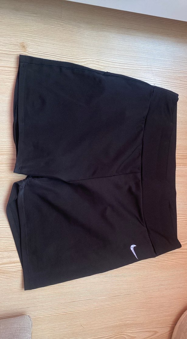 Siyah Elastik Bel Spor  Şortu - Görsel 2