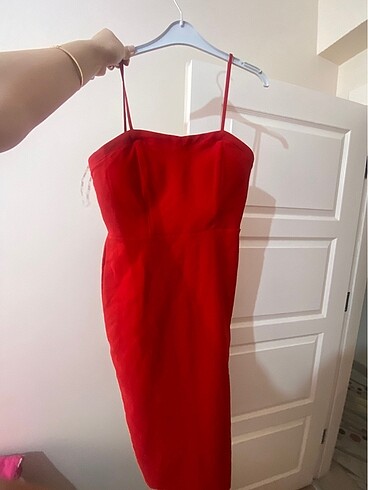 l Beden Kırmızı kalem elbise
