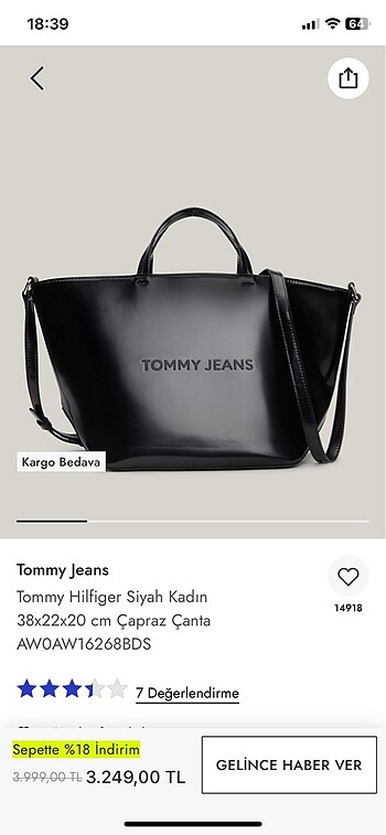 Tommy jeans çanta