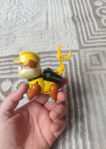 Beden Sarı Kasklı Renkli paw patrol Figür Oyuncak