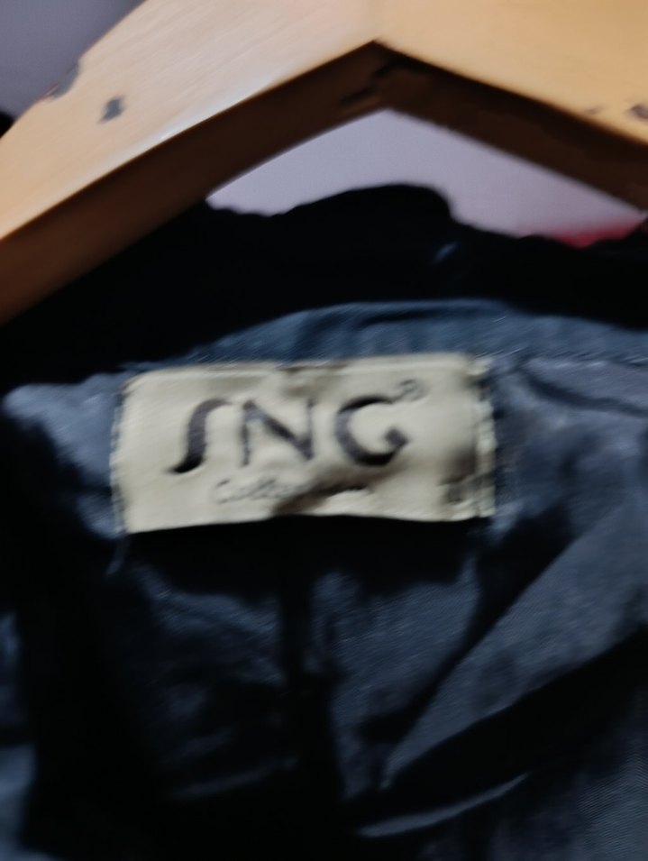 Düğmeli Lacivert Denim Kadın Ceket - Görsel 4