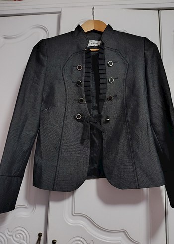 gri Kadın Blazer Ceket - Görsel 2